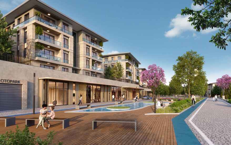 شقق للبيع مع حديقة في باغچه شهير