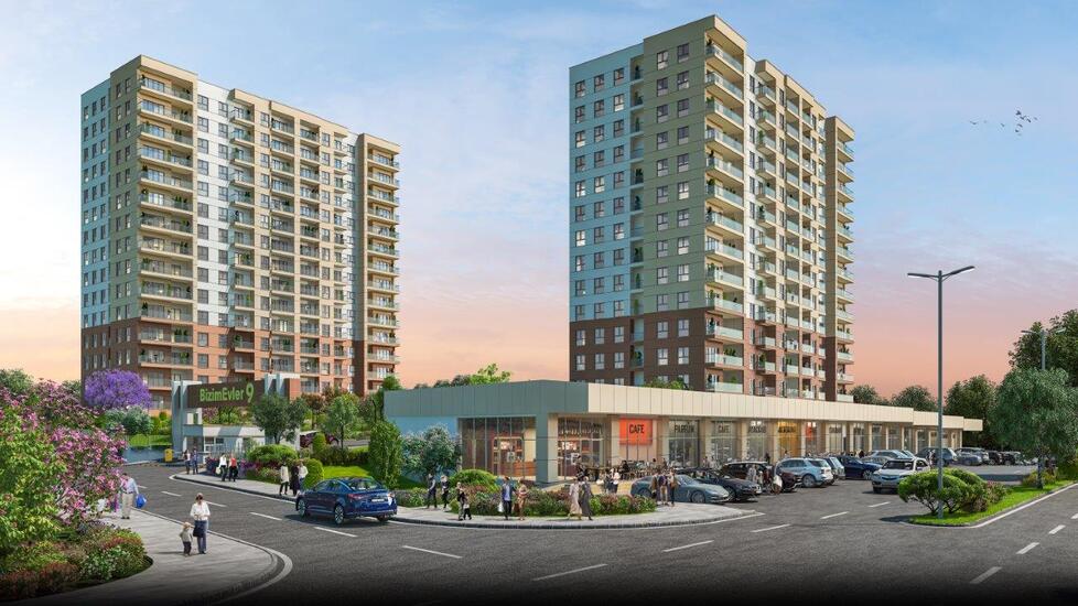 Bizim Evler 9 Project - Apartments and shops for sale in Istanbul