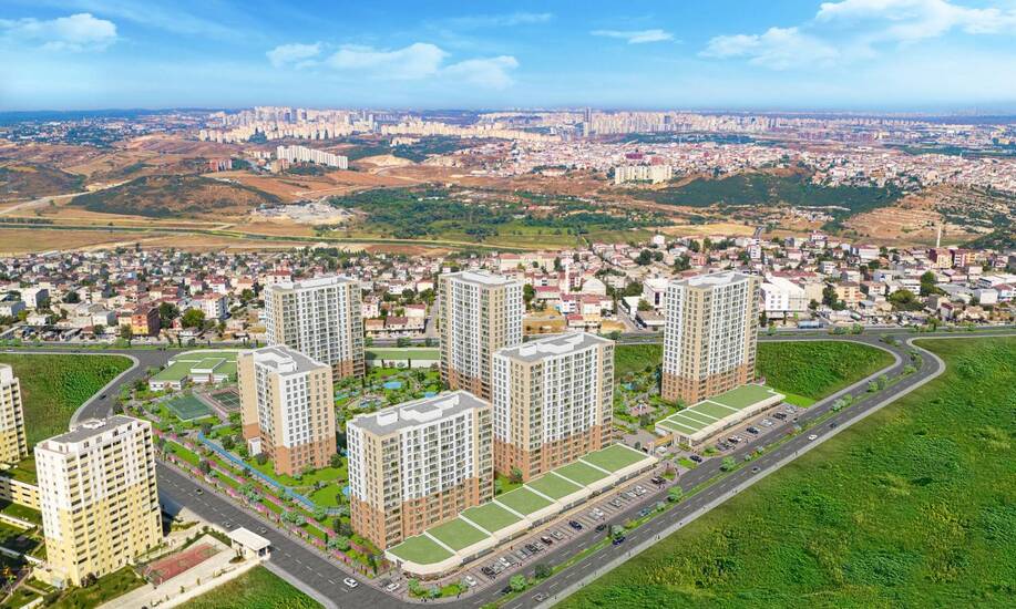 Family Oriented Apartments for Sale in Bizim Evler 10 at Ispartakule Istanbul
