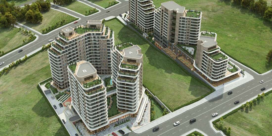 Glamorous Apartments for Sale in BRAND ATAKENT Istanbul with title deed and suitable for Turkish Citizenship