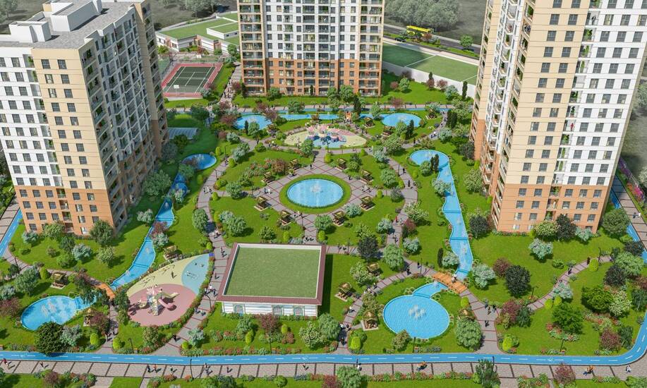 Family Oriented Apartments for Sale in Bizim Evler 10 at Ispartakule Istanbul
