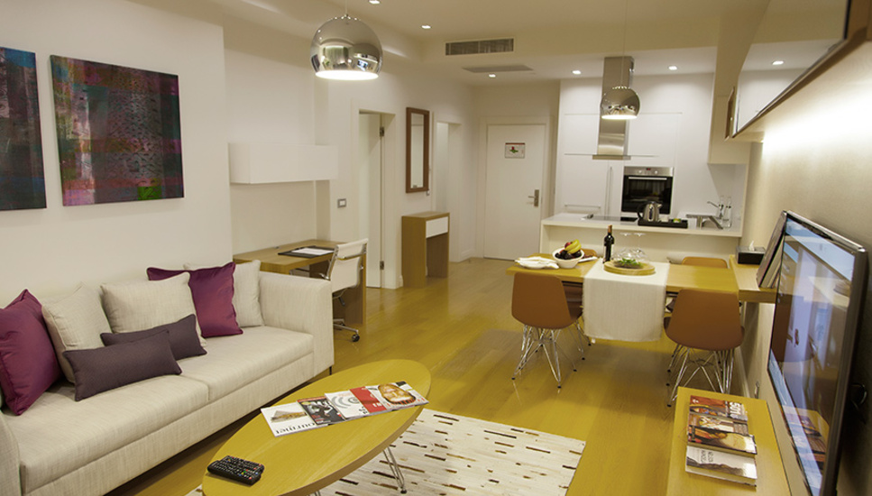 Rental guaranteed Hotel Apartments for Sale in The Leos Residence at Besiktas with Outstanding Amentienes