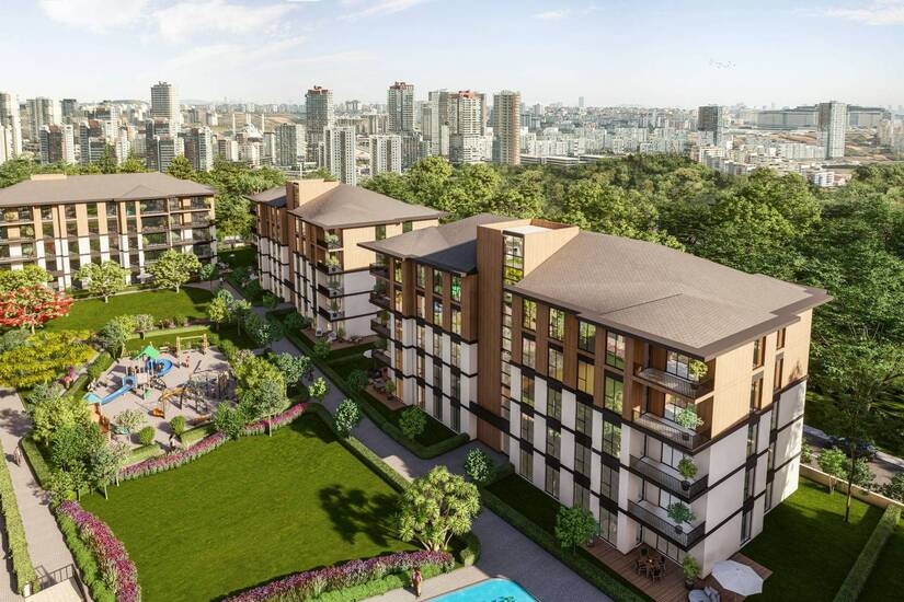 Family Oriented Apartments for Sale in Luxera Nevbahar in Basaksehir