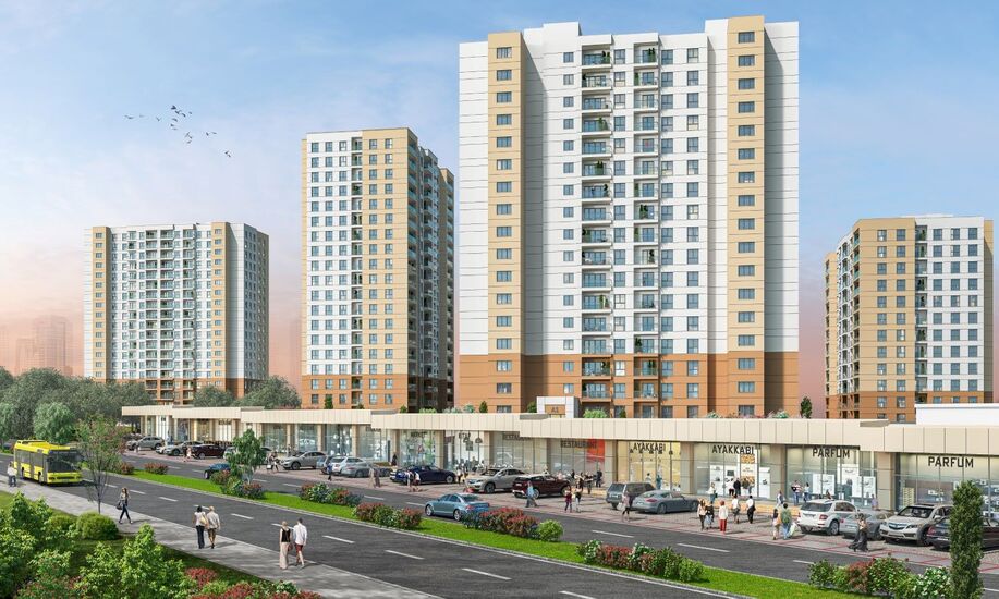 Family Oriented Apartments for Sale in Bizim Evler 10 at Ispartakule Istanbul