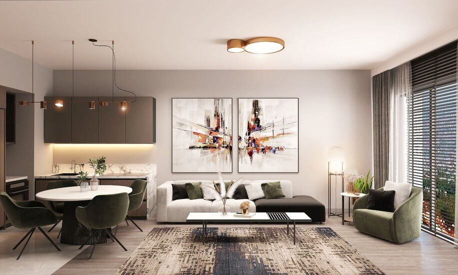 Upscale Sea View Apartments for Sale in Luna Dragos at Maltepe Istanbul