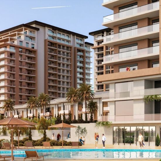    شقق للبيع بإطلالة على البحر في مشروع فافوريست جول كنت بمنطقة بيوك شكمجة اسطنبول 