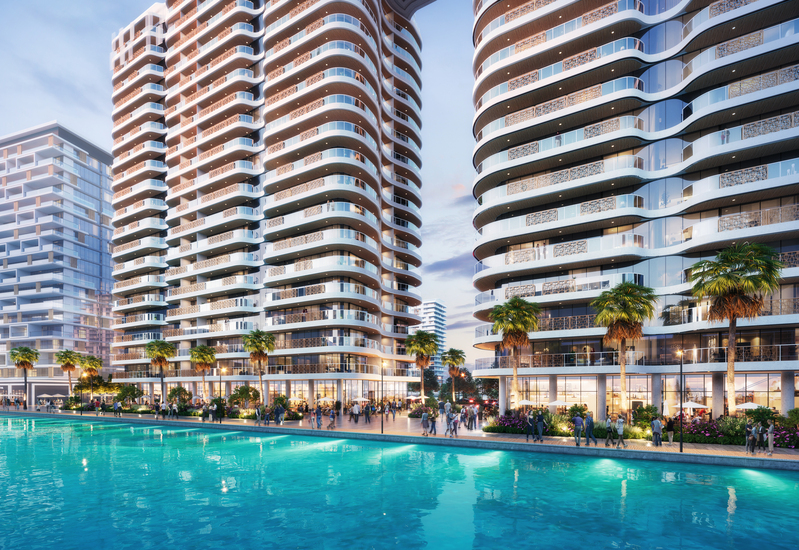 شقق وفلل فينيسيا الفاخرة ذات الواجهة البحرية من شركة عزيزي في جنوب دبي