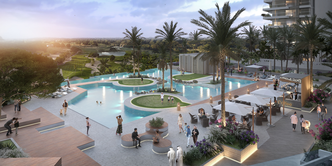 Glorious apartments & Townhouses in the Golf Greens Project by Damac in Dubai 