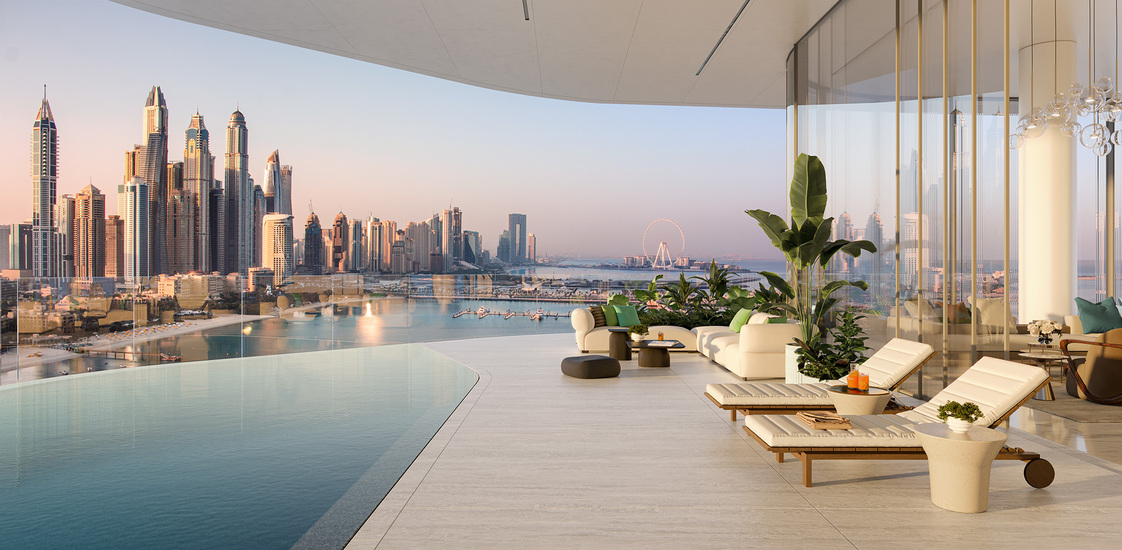 Sleek tower in Ava by Omniyat at Palm Jumeriah
