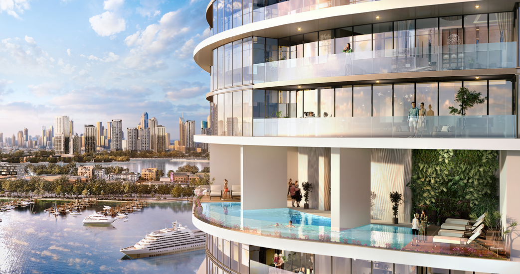 Waterfront apartment in Attractive Tower Harbour Lights by Damac Properties in Dubai Maritime City for sale