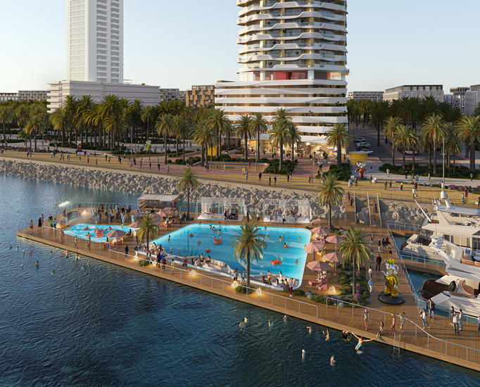 شقق فاخرة على الواجهة البحريّة، مع إطلالات مذهلة على الخليج العربي، في مشروع كورال ريف من شركة داماك في دبي