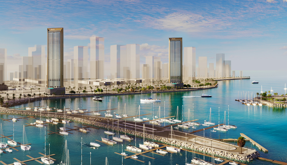 Luxurious apartments in Nautica Tower with Top-Notch amenities and magnificent views of the Arabian Gulf by Select Group in Dubai Maritime City.