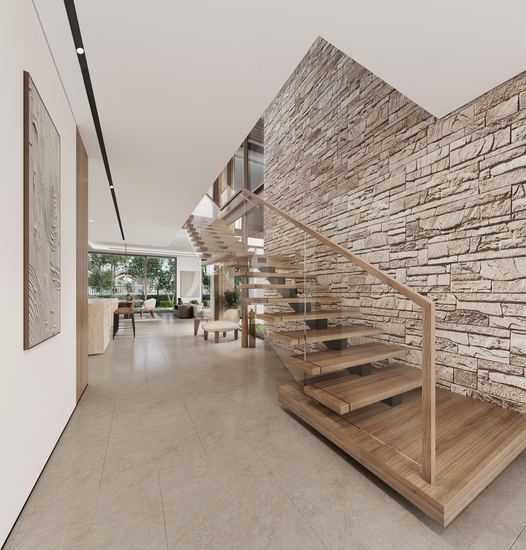 Marvelous Villas in The Acres project by Meraas Development in Dubailand with a Stunning pool and courtyard.